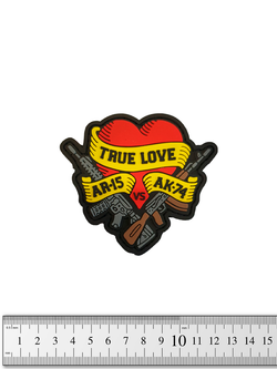 Шеврон True Love AR15 vs AK74 PVC