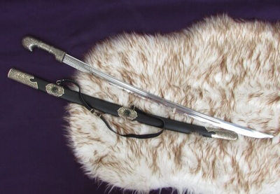 Шашка казачья азиатского образца 1913 г., отделка кожей с камнем