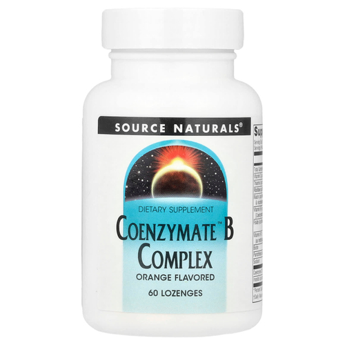 Source Naturals, Coenzymate™, комплекс витаминов группы B, апельсиновый вкус, 60 пастилок