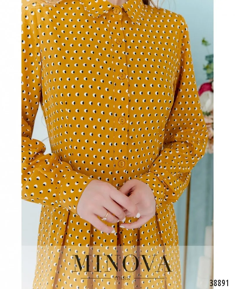 Платье 3141-горчица Minova