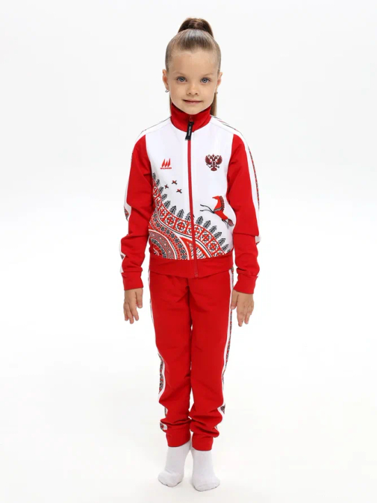 Спортивный костюм Мезенская роспись (коллекция "Русский стиль") именной