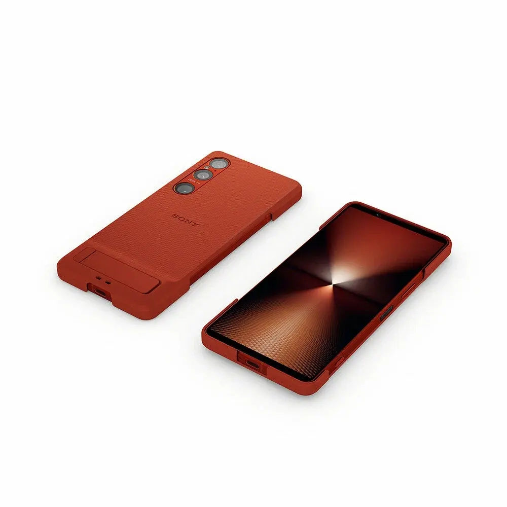 Оригинальный чехол с подставкой SONY Style Cover XQZ-CBEC для Xperia 1 VI — красный (Scarlet Red)