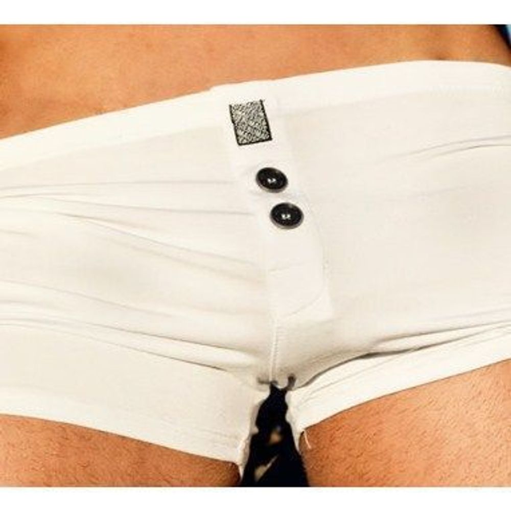 Мужские трусы-шорты белые Aussiebum Freedom Shorts White Мужские трусы-шорты белые Aussiebum Freedom Shorts White