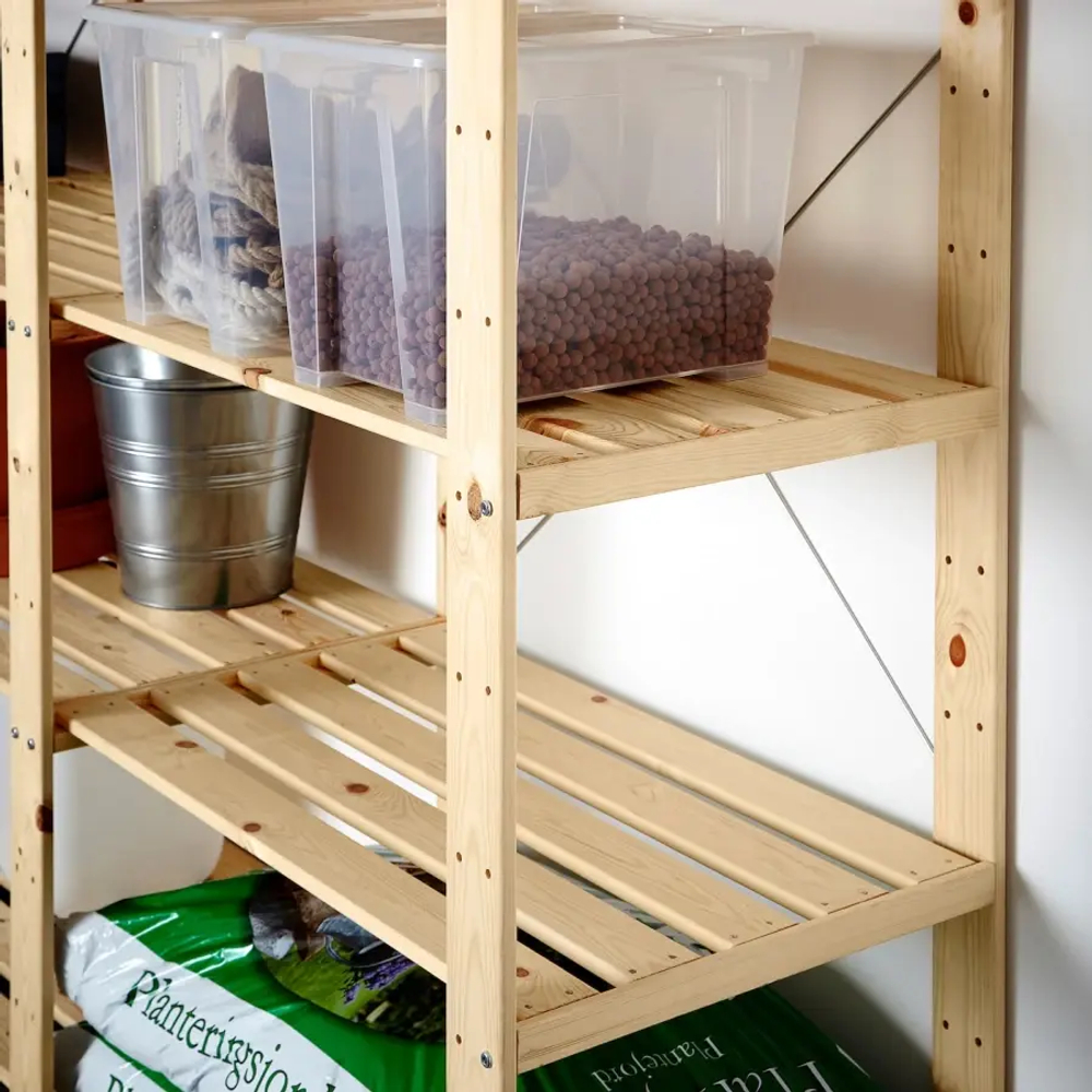 Стеллаж - IKEA HEJNE, 307х50х171 см, сосна, ХЕЙНЕ ИКЕА