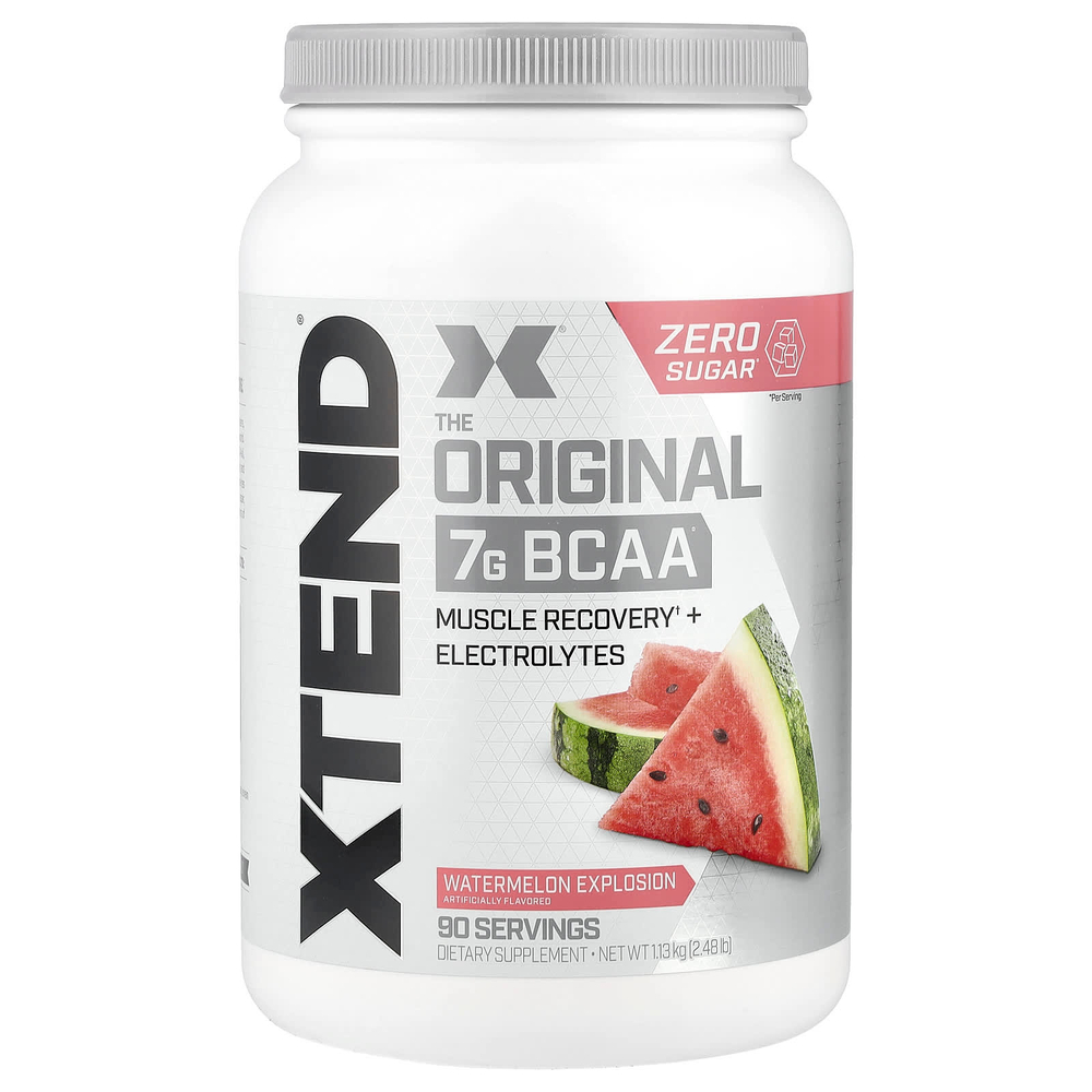 XTEND, добавка с 7 г BCAA, со вкусом арбуза, 1,13 кг (2,48 фунта)