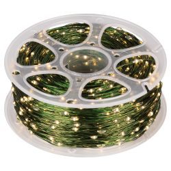 Светодиодная новогодняя гирлянда ЭРА ENIN-2000G Нить теплый свет 200 м 2000 microled IP44 220В