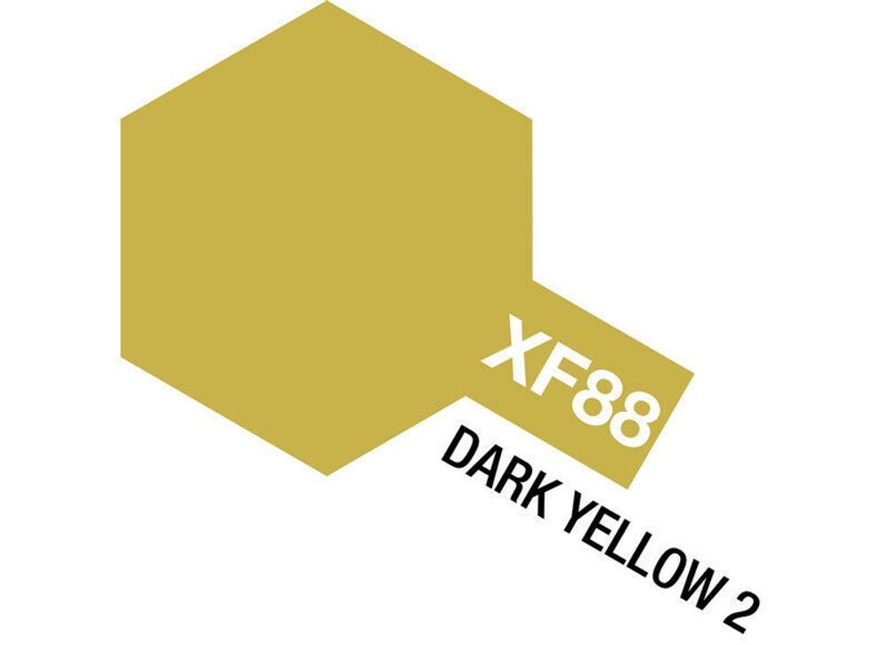 XF-88 Краска Tamiya,Темно-желтая (Dark Yellow)  2  акрил. 10 мл.