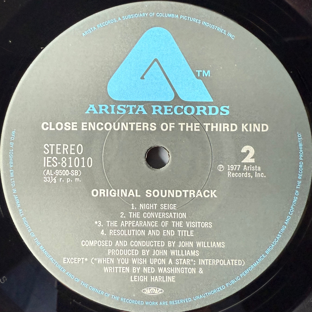 Виниловая пластинка John Williams – Close Encounters Of The Third Kind LP