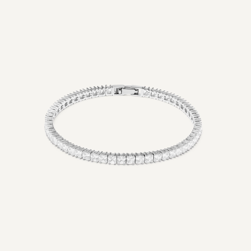 Браслет Теннисный – Нежный квадрат