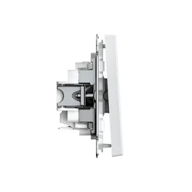 Art Gallery 1-клавишный выключатель кнопочный, 10А, механизм, быстрозажим. клем., белый