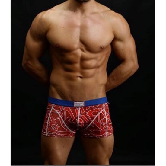 Трусы мужские боксеры красные Boefje 34426