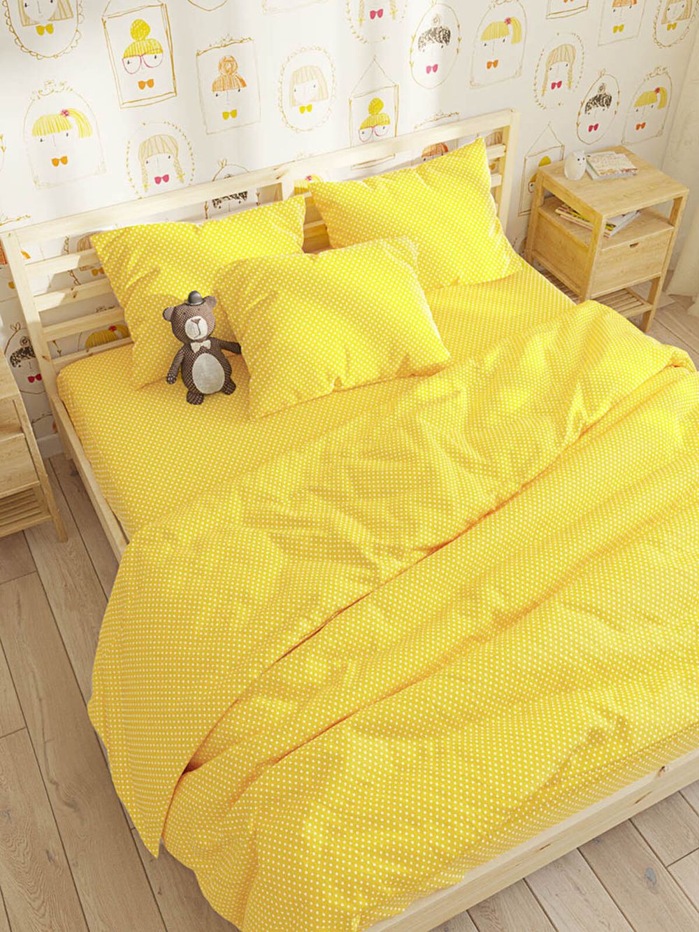 Комплект наволочек 2шт Сказка "Солнышко" 50х70 см