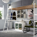Стеллаж - IKEA TROFAST, 34х44х55 см, белый/серо-зеленый, ТРУФАСТ ИКЕА
