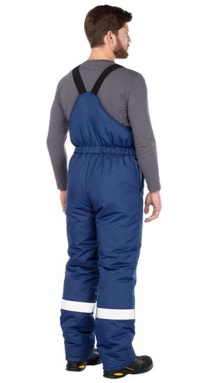 Костюм зимний "Транзит" полукомбинезон (синий/серый)