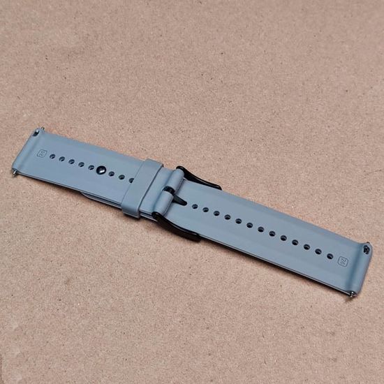 Ремешок 24 мм Elegant для Suunto 9 Baro, Suunto 7, Suunto Spartan Sport силиконовый (Белый/серый)