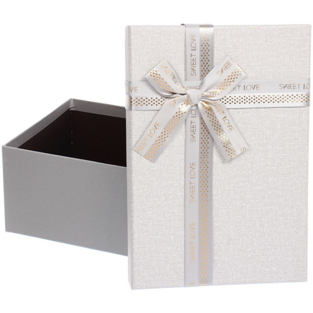 Коробка подарочная «Нежная тайна» 23*16*9,8 см, белый