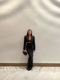 Юбка макси с сеткой