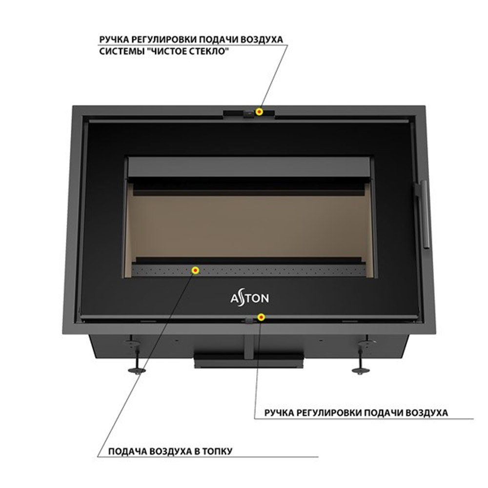 Камин ASTON SENATOR «VYBORG» Н-1300 Амфиболит