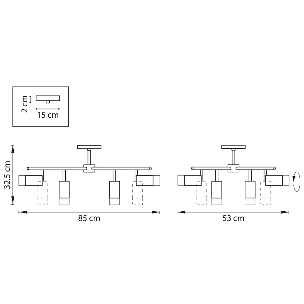 Потолочная люстра Lightstar RULLO LR7283681