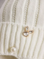 Шапка для девочки зимняя вязаная и шарф