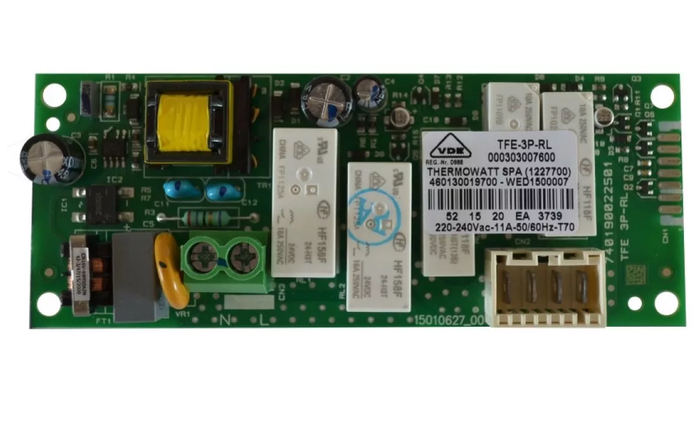 Электронная плата для водонагревателя Ariston (Аристон) - 65152968 - TFE-3P-RL, 460130019700 WED1500007