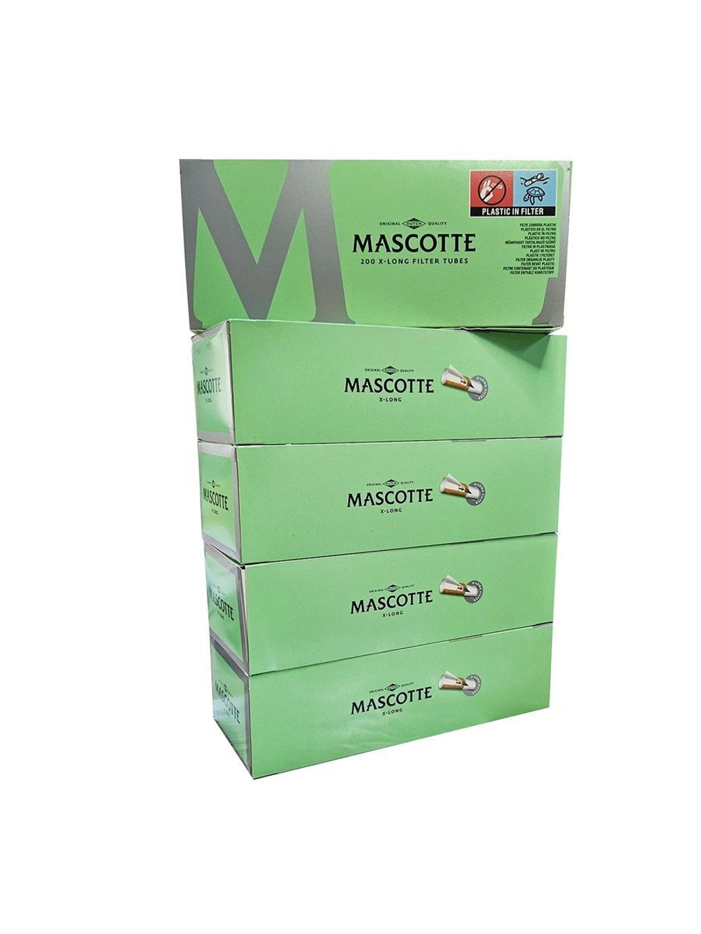 Гильзы для сигарет "Mascotte" KS X-Long Filter 5х200шт Ацетатный фильтр (Комплект)