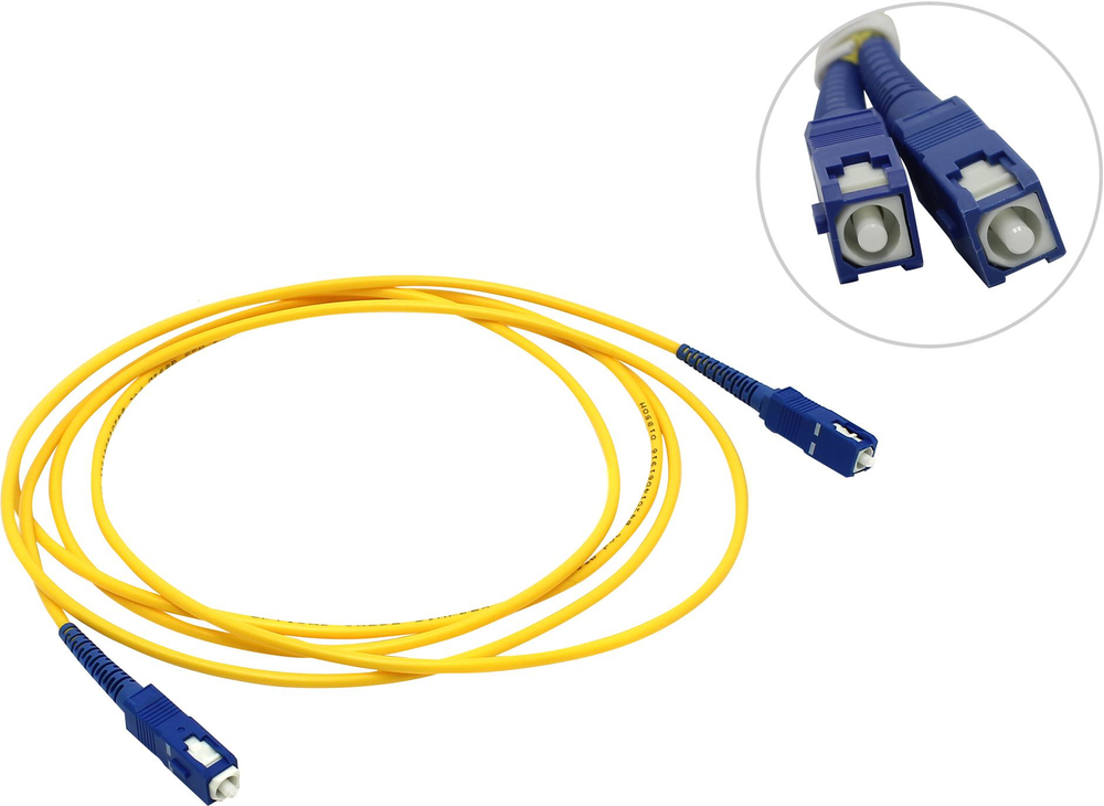 Кабель Patch cord ВО, SC-SC, Simplex, SM 9/125 2м