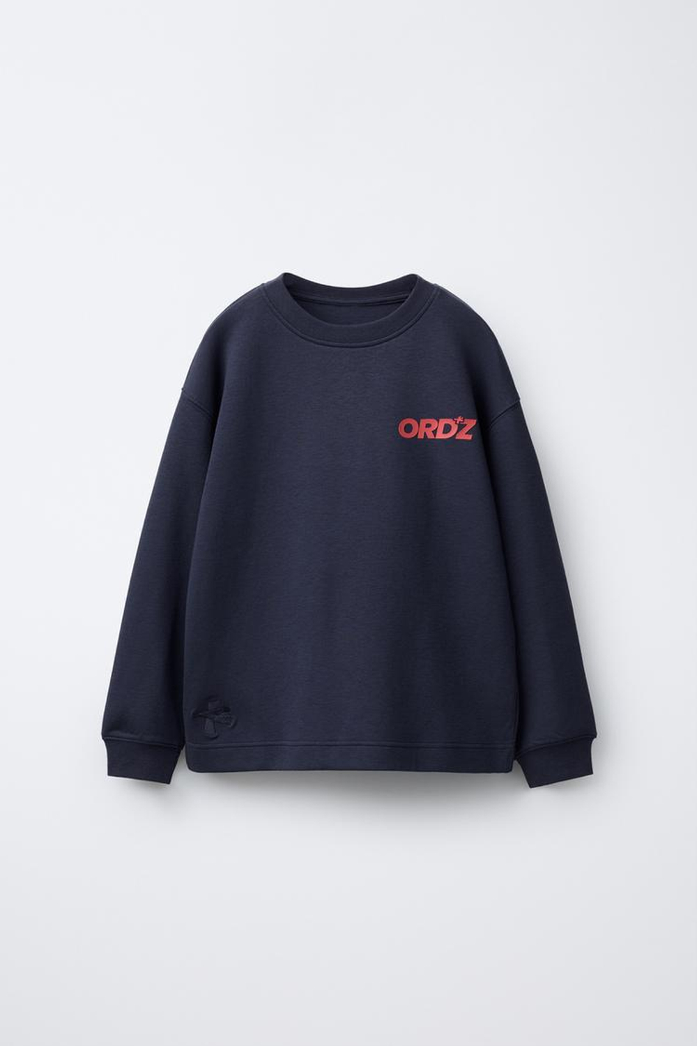 ZARA ЛОНГСЛИВ С РЕЛЬЕФНОЙ НАДПИСЬЮ, МОРСКОЙ СИНИЙ