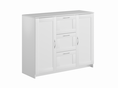 Тумба Сириус 2 двери и 3 ящика 117х95 (белая)
