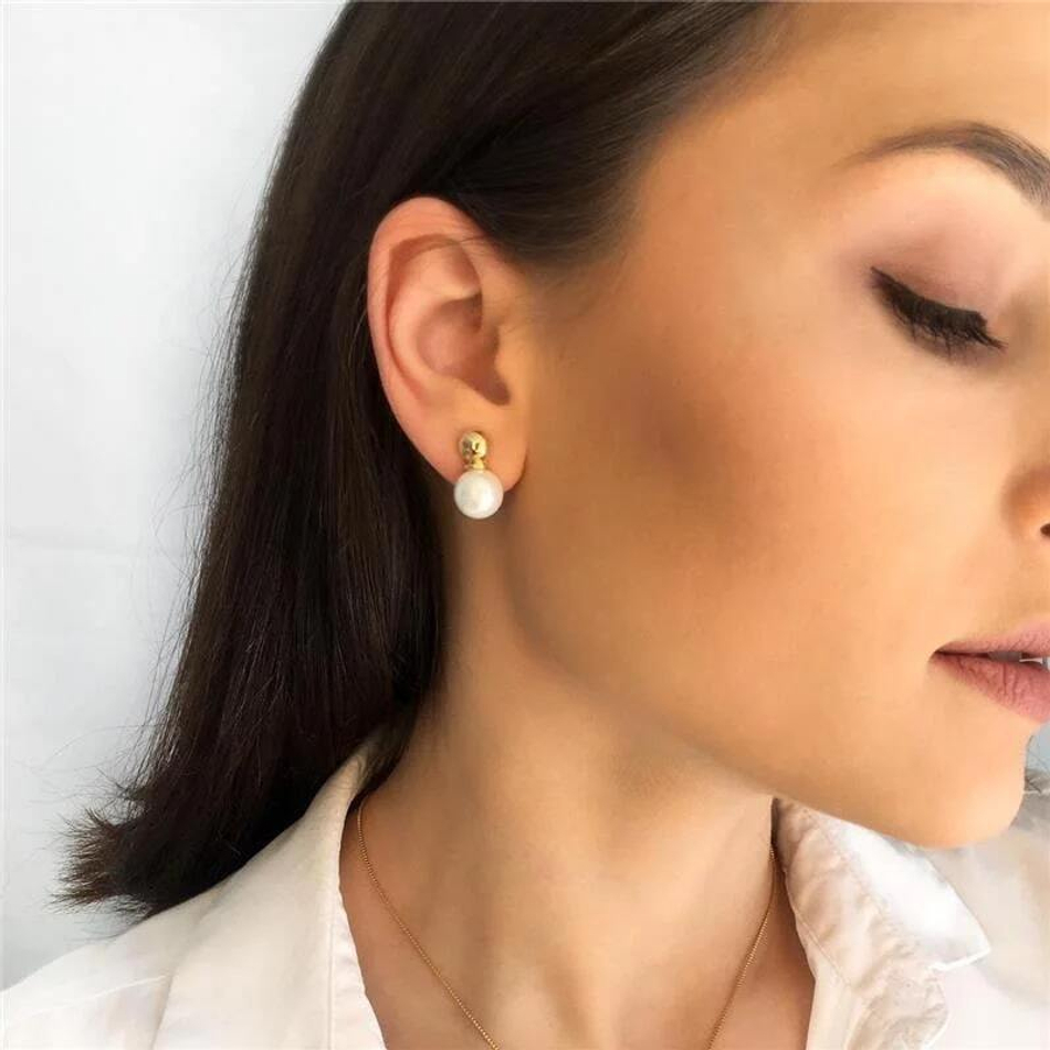 Серьги Possebon White Pearl A0665.1 G