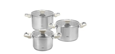 Набор посуды LARA Флора LR02-132 3пр.2,9+5,1+6,5л