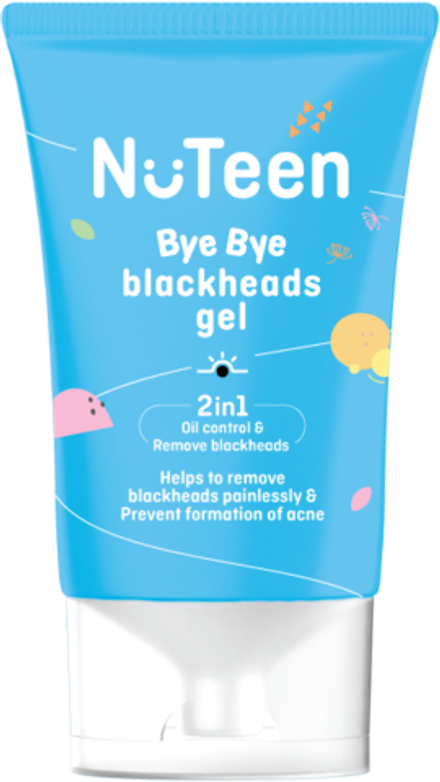 Nu Teen BYE BYE BLACKHEADS  Отшелушивающий гель для умывания от черных точек с салициловой кислотой, 30 мл