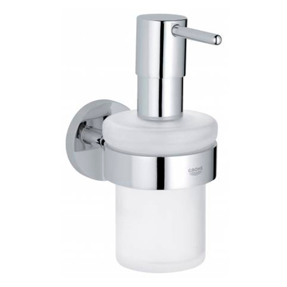 Дозатор жидкого мыла GROHE Essentials с держателем, хром (40448001)