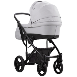 Детская коляска Bebetto Magnum Prima 3 в 1 с автокреслом Avionaut Cosmo 02 св.серая кожа