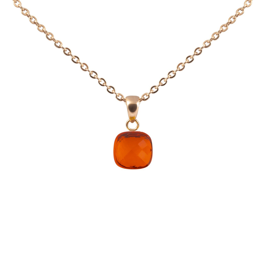 Колье Qudo Firenze orange glow 400332.1 BR/RG