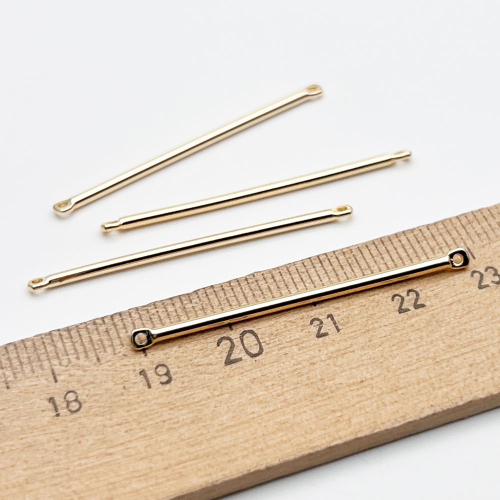 Коннектор Палочка, цвет золото, размер 40 мм, толщина 1,6 мм, цена за 1 шт