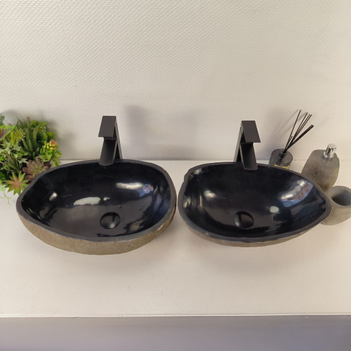 Раковина из речного камня ПАРА! RS-65537 47*32*15 0865