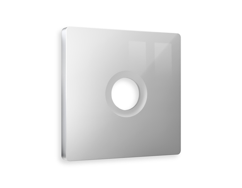 AP4130 Лицевая панель ALFA (Серебро глянец) для TV розетки QUANT