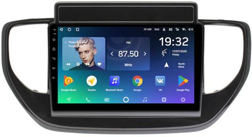 Магнитола для Hyundai Solaris 2 2020-2022 (штатная навигация) - Teyes CC2 PLUS монитор 9" QLED, Android 10, Быстрая, SIM-слот