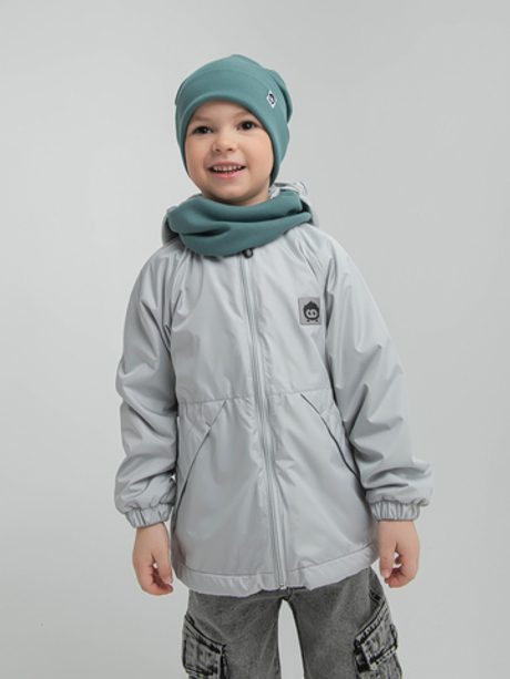 Куртка на флисовой подкладке "Жемчужно-серый"