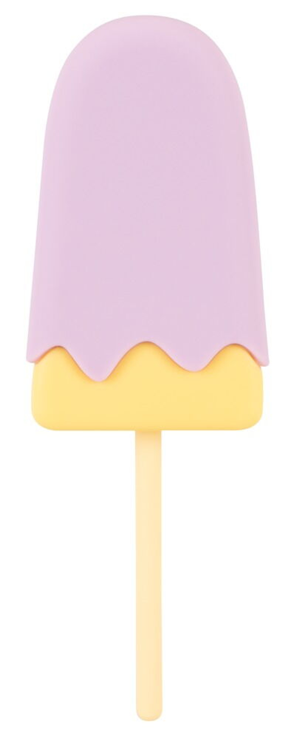 Сиреневый мини-вибратор в форме пломбира Vibrating Popsicle