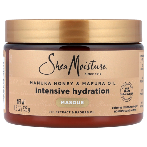 SheaMoisture, Маска для интенсивного увлажнения волос, мед манука и масло мафуры, 326 г (11,5 унции)