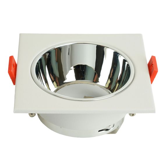 Светильник встраиваемый Feron DL3112 потолочный MR16 G5.3 белый + хром 51406