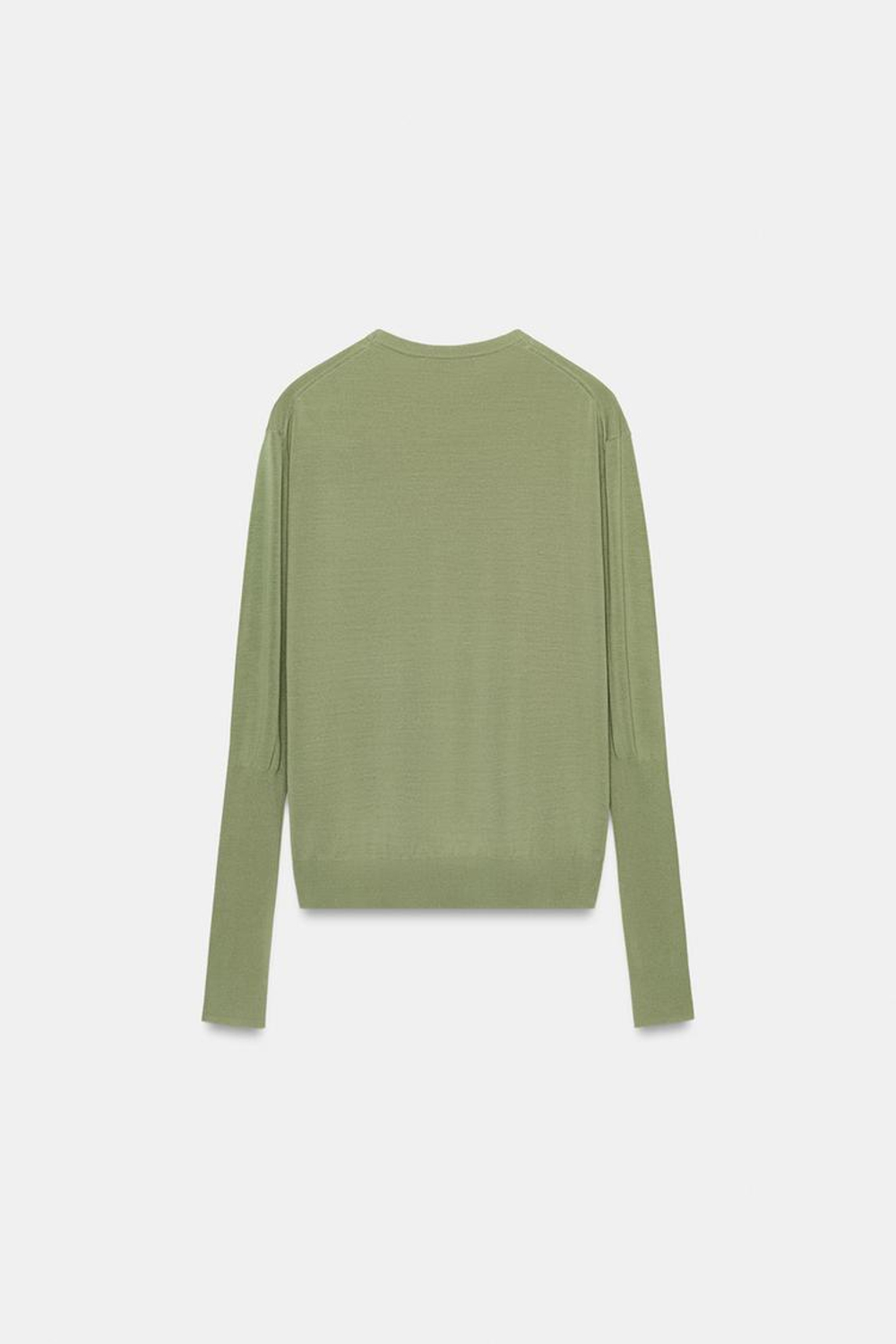 ZARA ТОНКИЙ СВИТЕР, СУХАЯ ЗЕЛЕНЬ