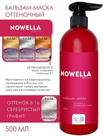 NOWELLA Бальзам-Маска, оттенок 8.16 Серебристый графит, 500мл