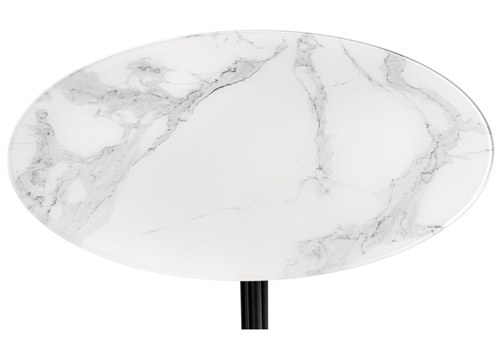 Журнальный стол Woodville Рускус белый мрамор, серый мрамор, галифакс