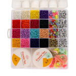 Набор украшений для девочек, в наборе бусины, ножницы, браслет 20х19см, с-31044