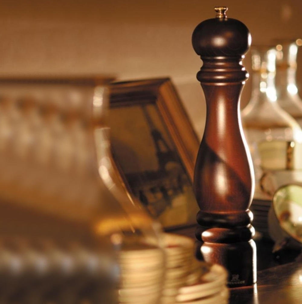 Мельница для соли 22 см Peugeot Paris темно-коричневая Франция фото 2