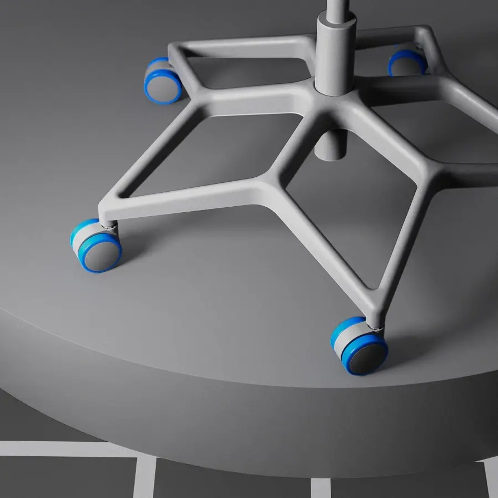 Игровое/офисное кресло - IKEA STYRSPEL, 71х119/142 см, синий/светло-серый, СТИРСПЕЛЬ ИКЕА