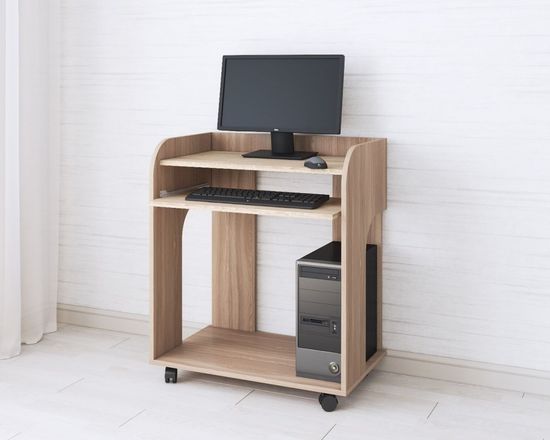 Стол письменный ГРЕТА-10 ясень шимо / дуб сонома